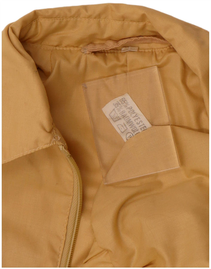 VINTAGE Chaqueta Bomber para Hombre Reino Unido 38 Poliéster Beige Medio
