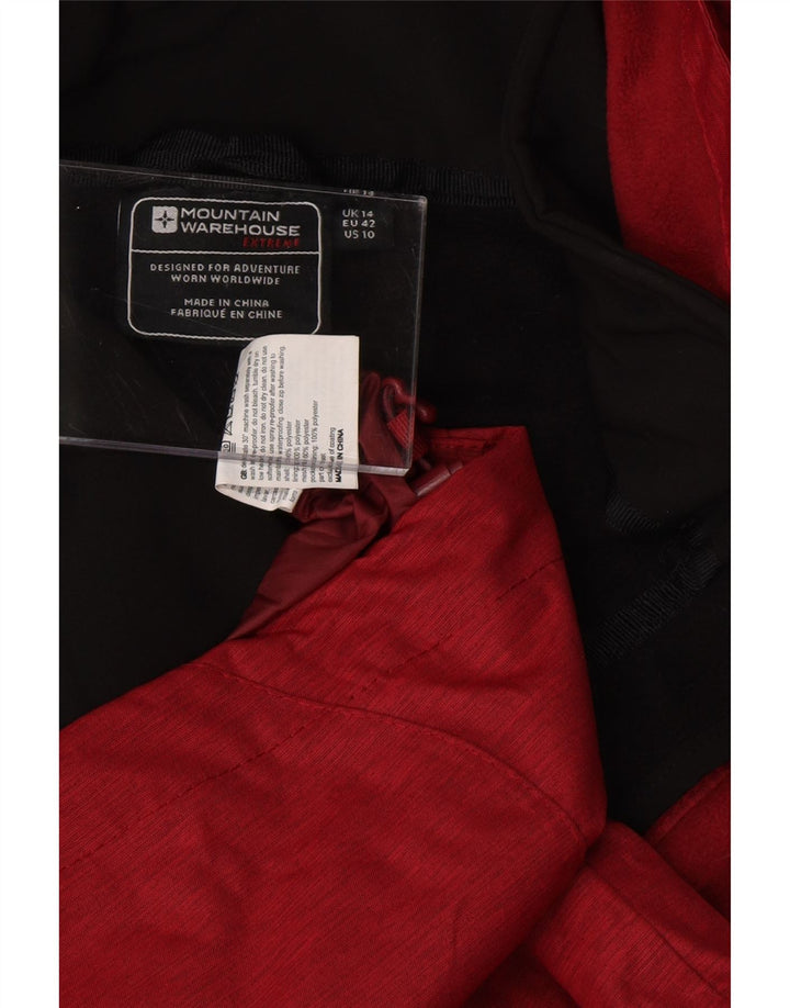 MOUNTAIN WAREHOUSE Chaqueta cortavientos con capucha para mujer Reino Unido 40 Grande Rojo