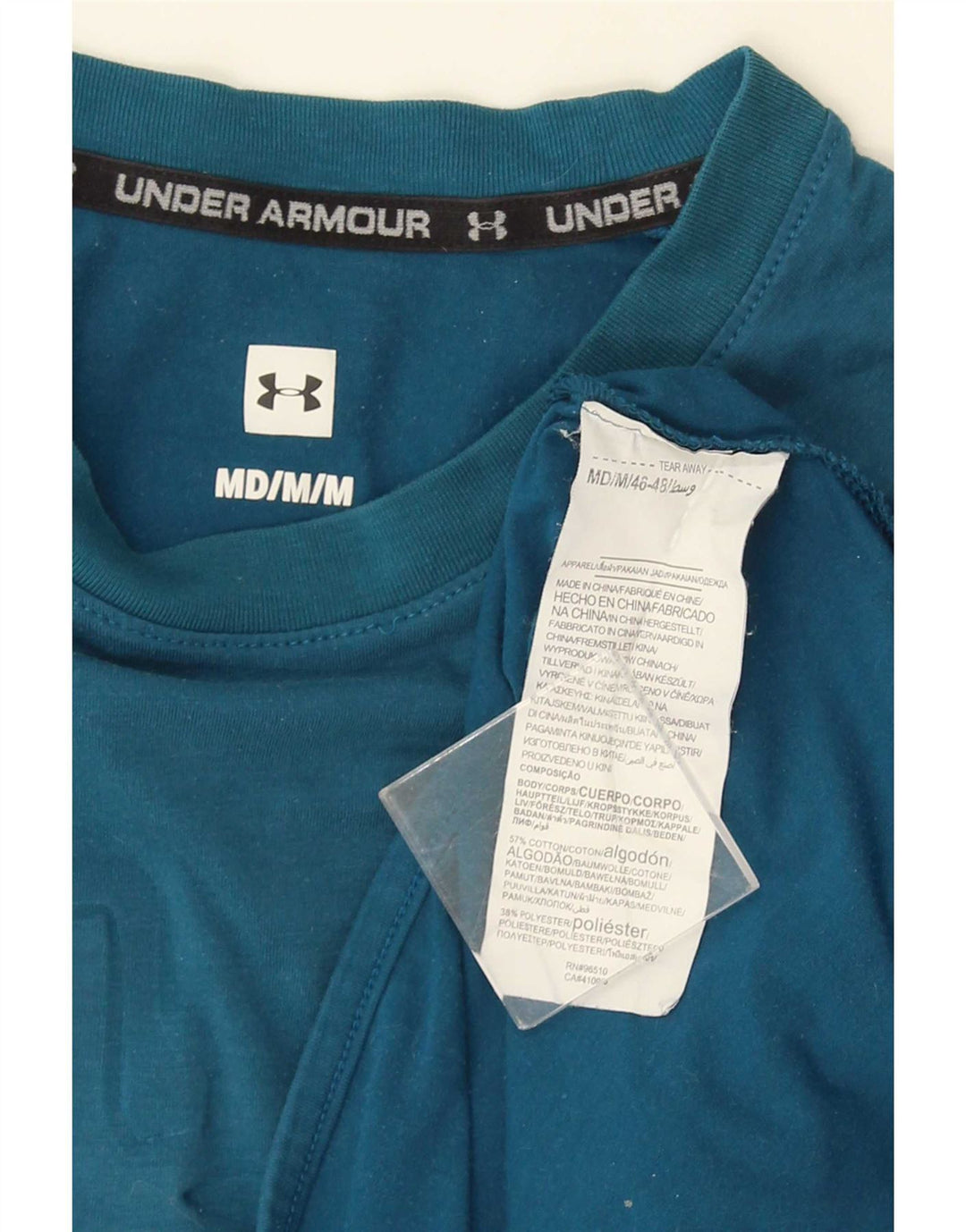 Under Armour Camiseta gráfica para hombre Top de algodón azul medio