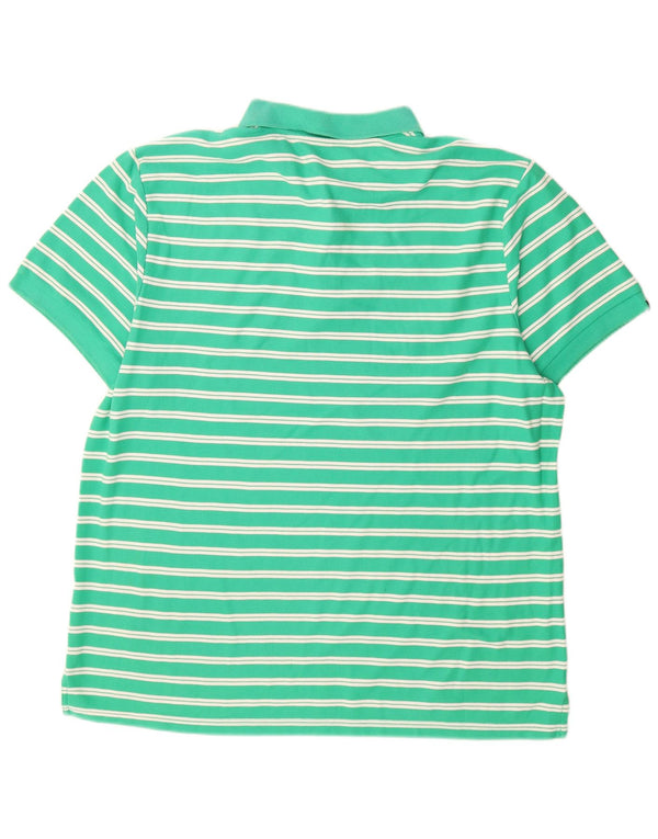 Nike Polo para hombre UK 50/52 2XL Algodón a rayas verdes