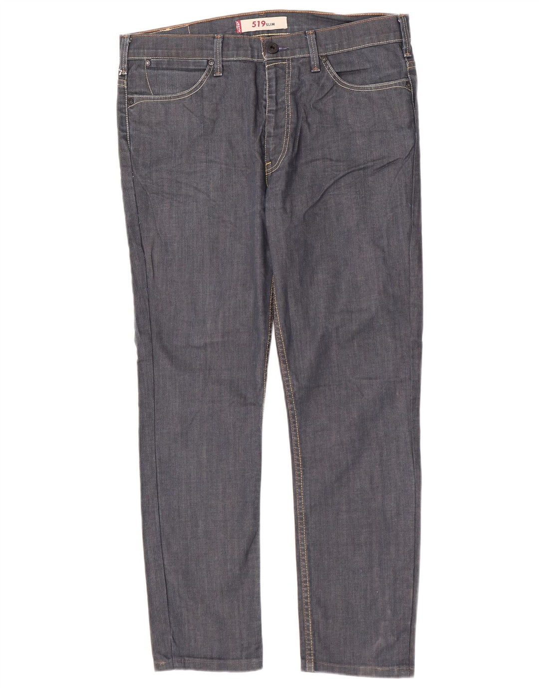 Levi's Hombre 519 Slim Jeans W36 L29 Algodón Azul Marino
