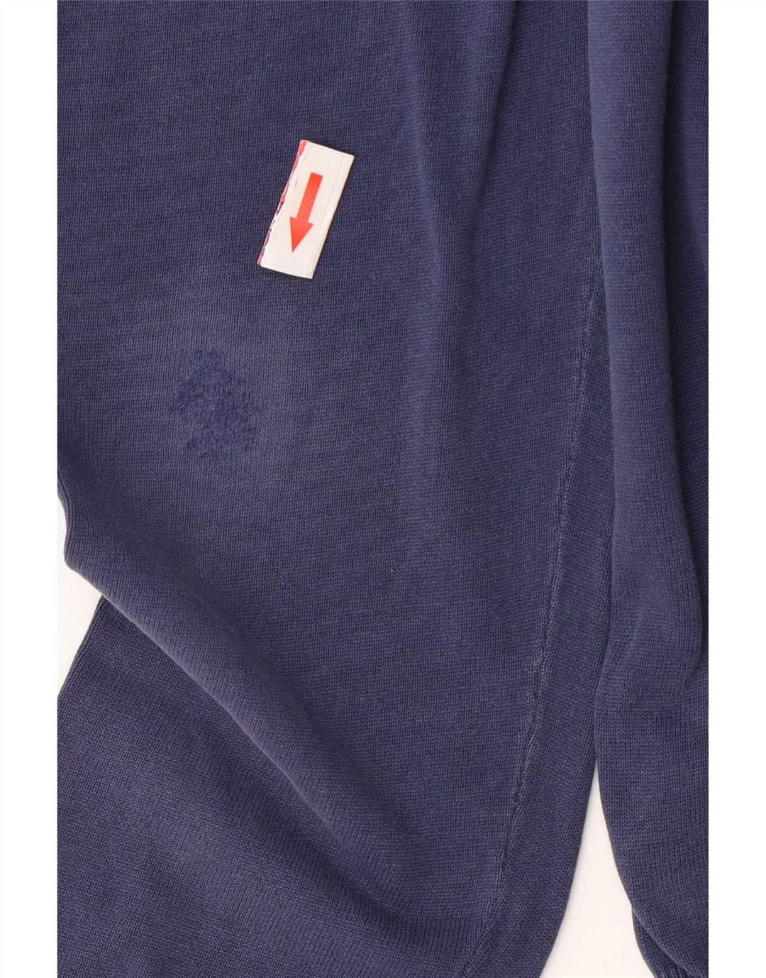 Massimo Dutti Jersey Cuello Redondo Hombre Medio Azul Marino Algodón