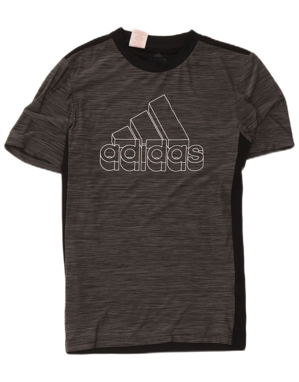 Adidas Camiseta gráfica Aeroready para niños 15-16 años Gris Colorblock