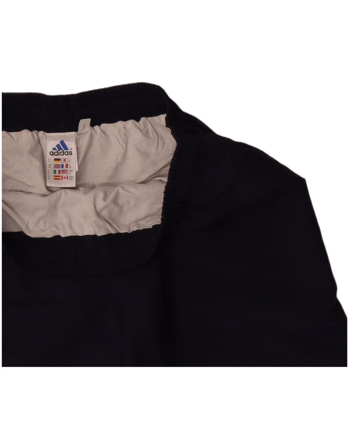 Adidas - Pantalones cortos deportivos para hombre, talla grande, poliéster, color azul marino