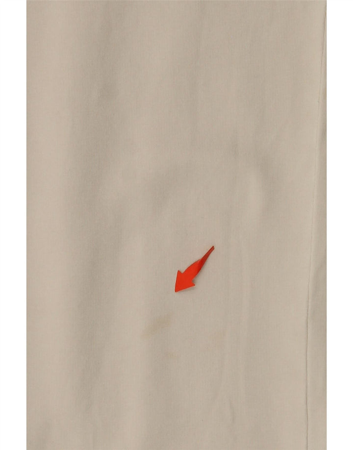 TRUSSARDI Pantalones de chándal para mujer UK 40 Mediano Off White Cotton