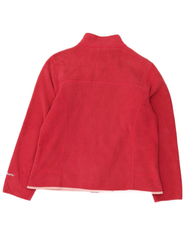 L.L.Bean Chaqueta polar extragrande para mujer UK 10 Small Poliéster rojo
