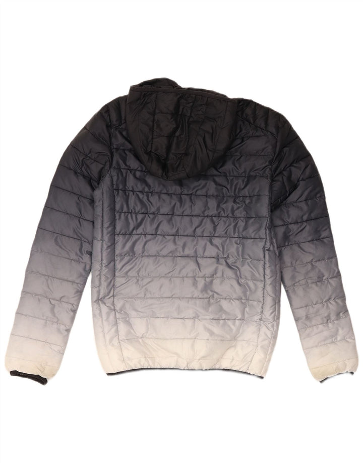 ELLESSE Chaqueta acolchada con capucha para hombre UK 34 XS Poliéster color block azul marino