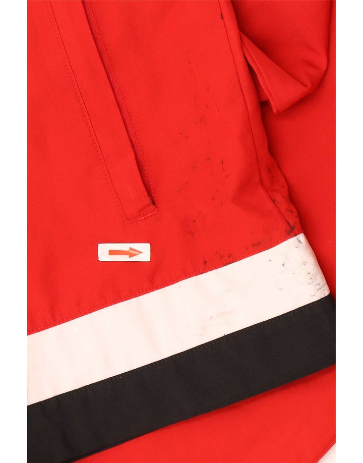 Adidas Hombre TSV Loccum Chándal Top Chaqueta Pequeña Rojo Colorblock Poliéster