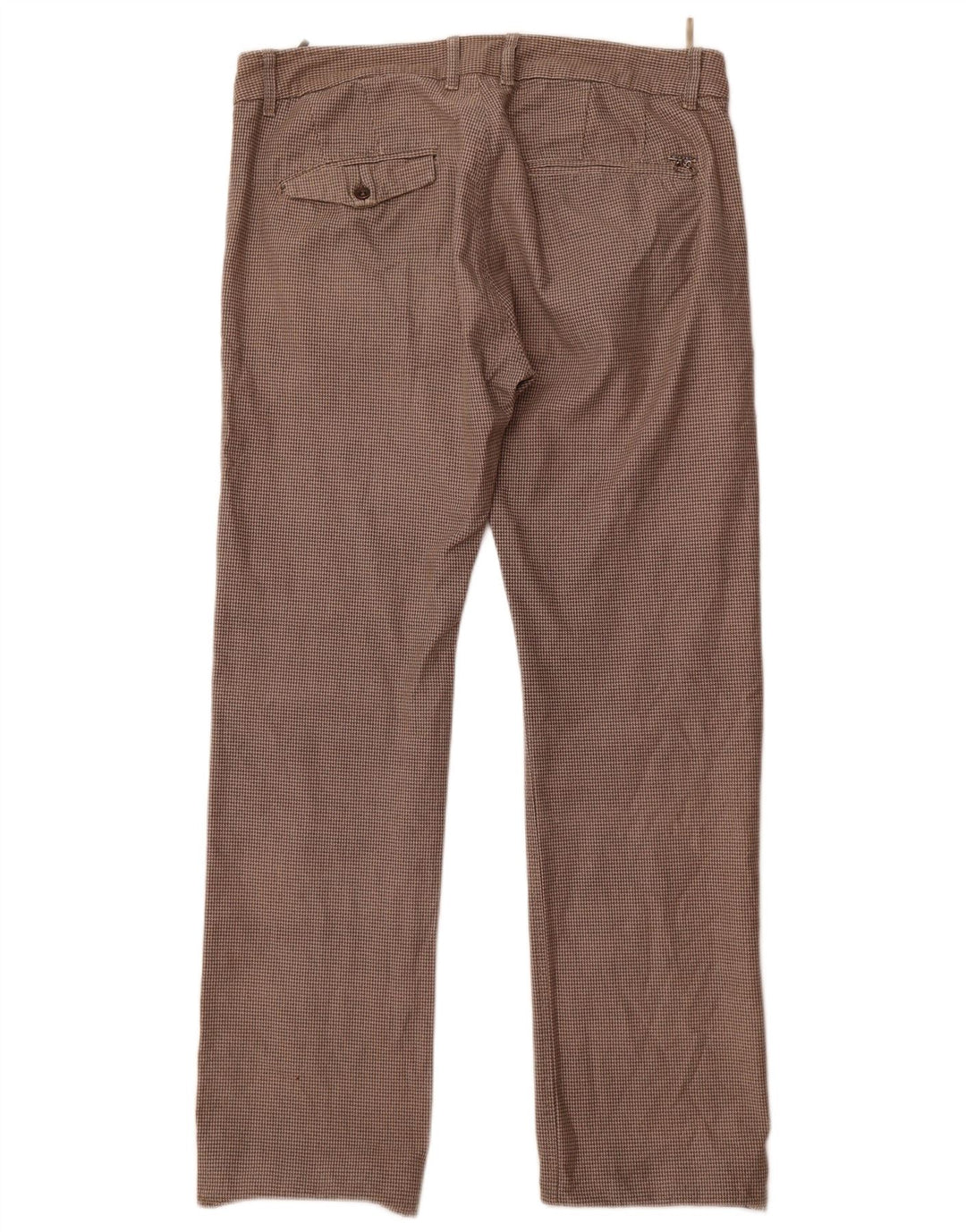 Diesel Pantalones chinos rectos para hombre W33 L33 Algodón de pata de gallo gris
