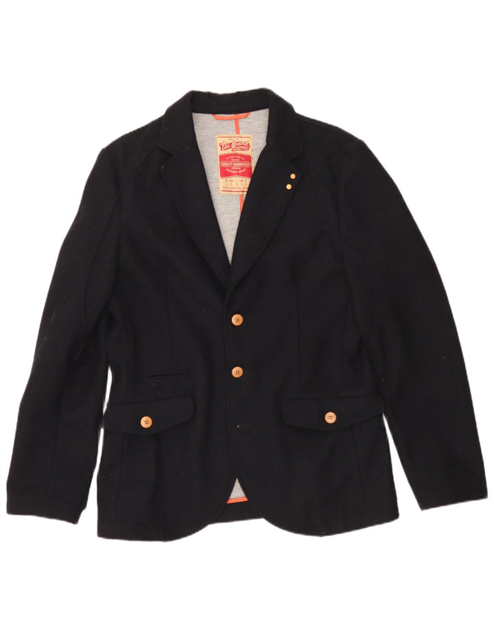EDC Chaqueta tipo blazer de 2 botones para hombre UK 40 Grande Poliéster negro
