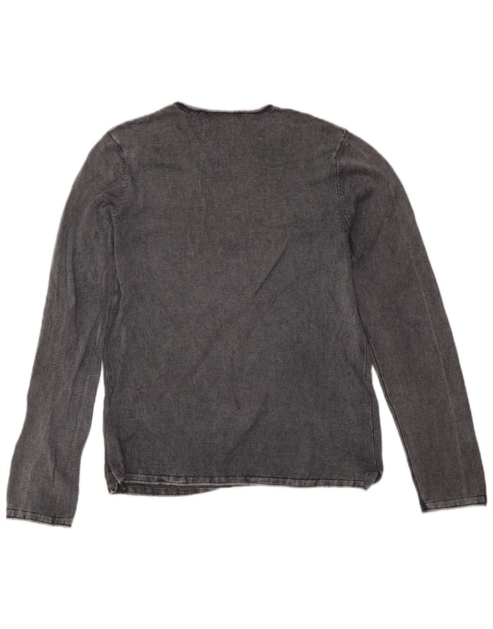 Jack & Jones Hombre Top Manga Larga Pequeño Gris