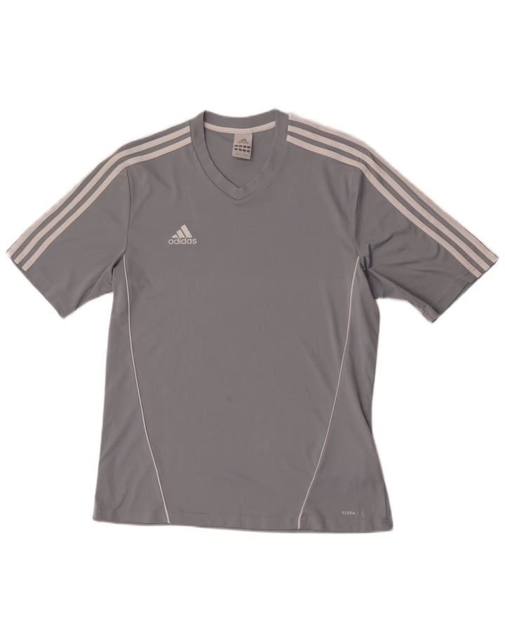 Adidas Hombre Camiseta Top Grande Gris Poliéster
