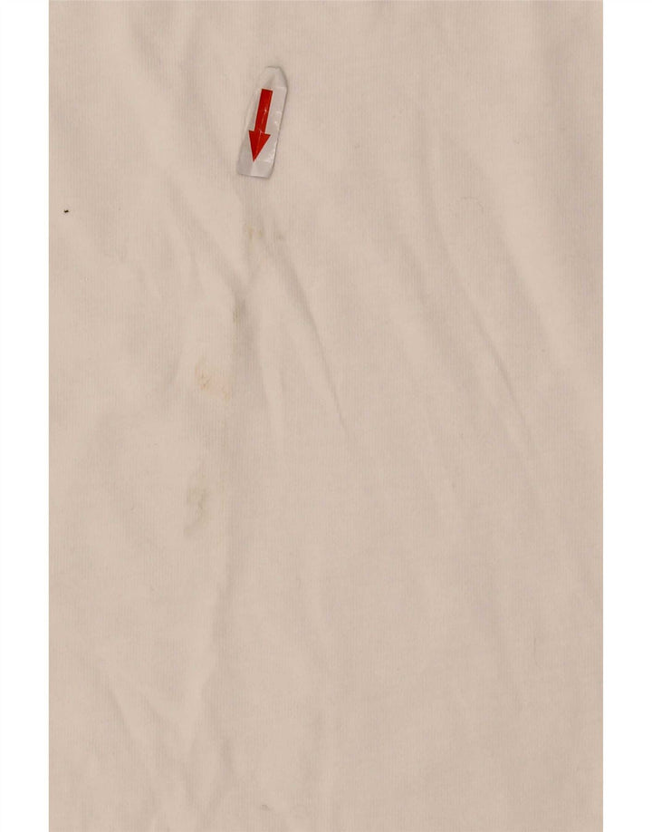 Nike Camiseta gráfica para hombre Top mediano de algodón blanco
