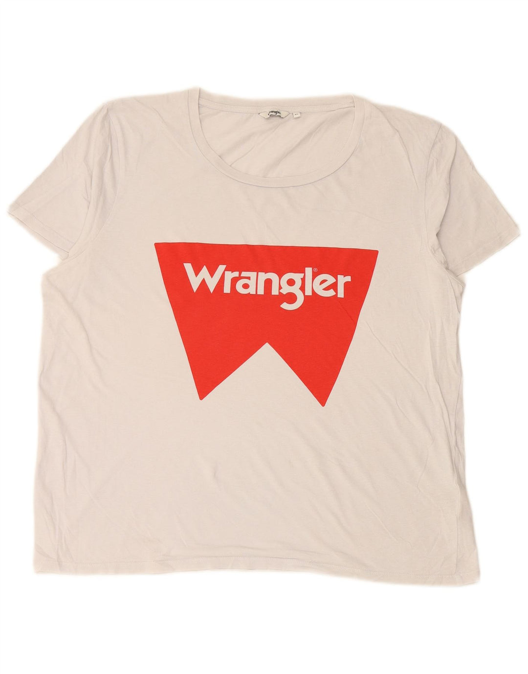 WRANGLER Camiseta gráfica extragrande para mujer UK 18 XL Algodón blanco