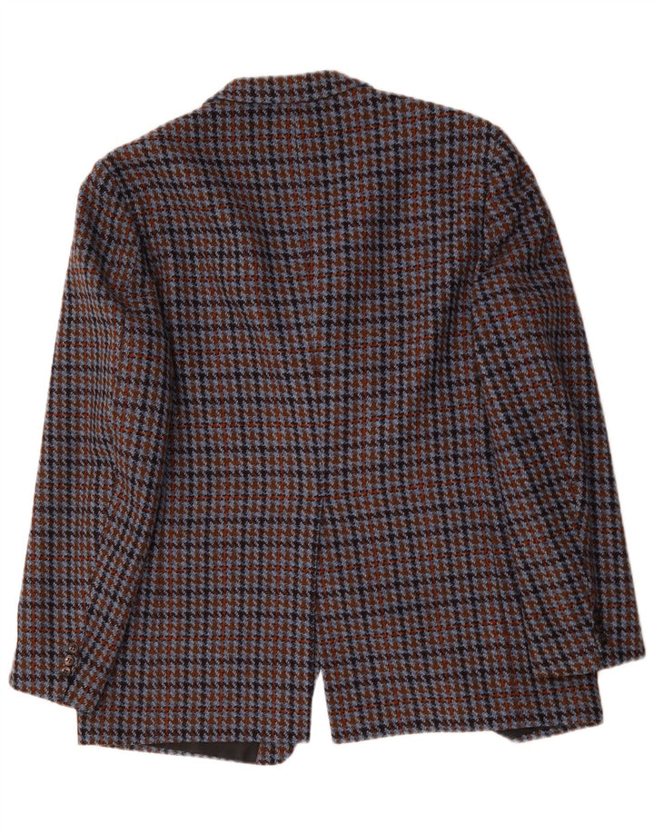 Breilling Chaqueta tipo blazer de 3 botones para hombre Reino Unido 40 Grande Pata de gallo multicolor