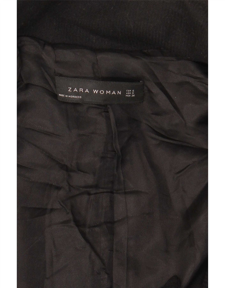 Zara Mujer Abrigo Reino Unido 10 Pequeño Negro