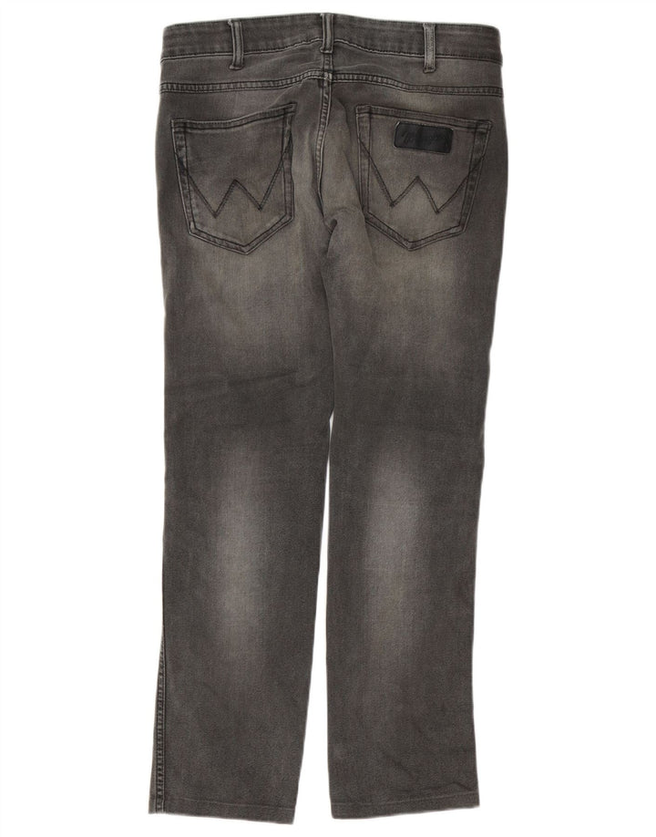 WRANGLER Vaqueros rectos Skanders para hombre W32 L29 Algodón gris