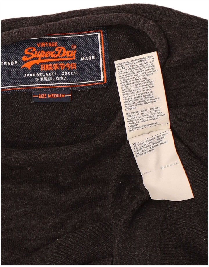 Superdry Jersey Con Cuello Barco Para Hombre De Algodón Gris Medio