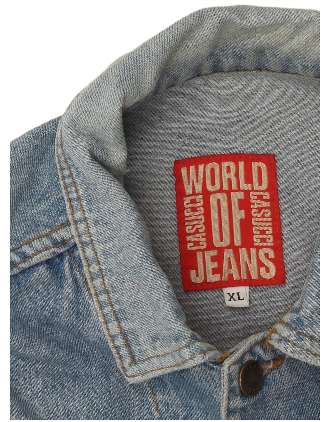 CASSUCI Chaqueta vaquera para hombre UK 42 XL Algodón azul