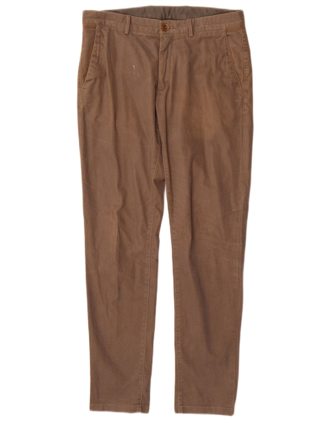 MASSIMO DUTTI Pantalón chino slim fit para hombre EU 40 Medium W31 L30 Marrón