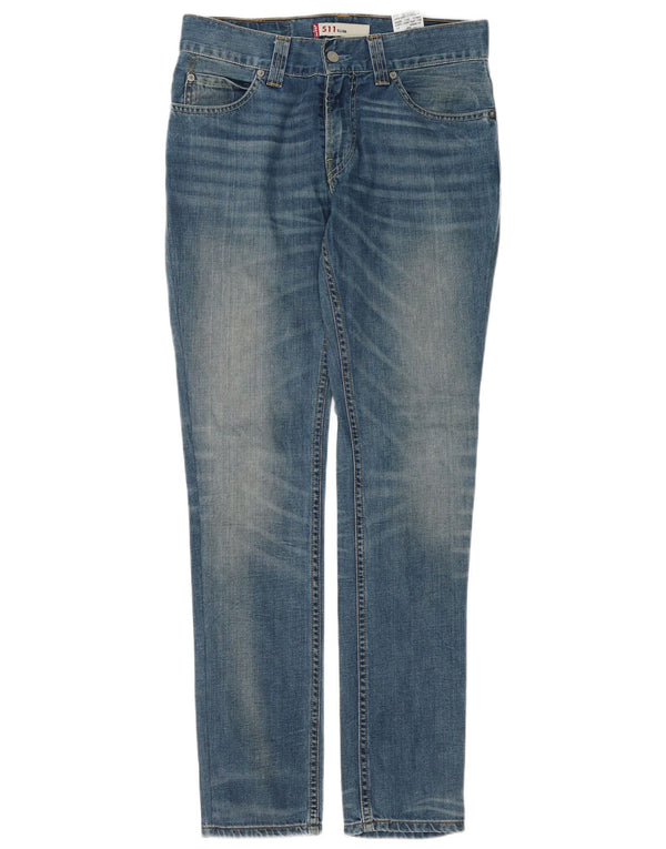 Levi's Mujer 511 Slim Jeans W32 L34 Algodón Azul