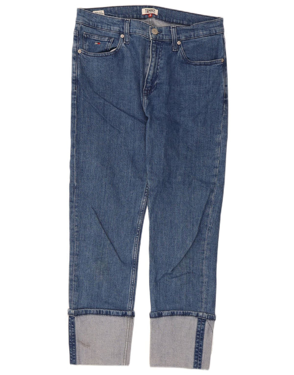 Tommy Hilfiger Vaqueros recortados ajustados de talle alto Izzy para mujer W30 L30 Algodón azul