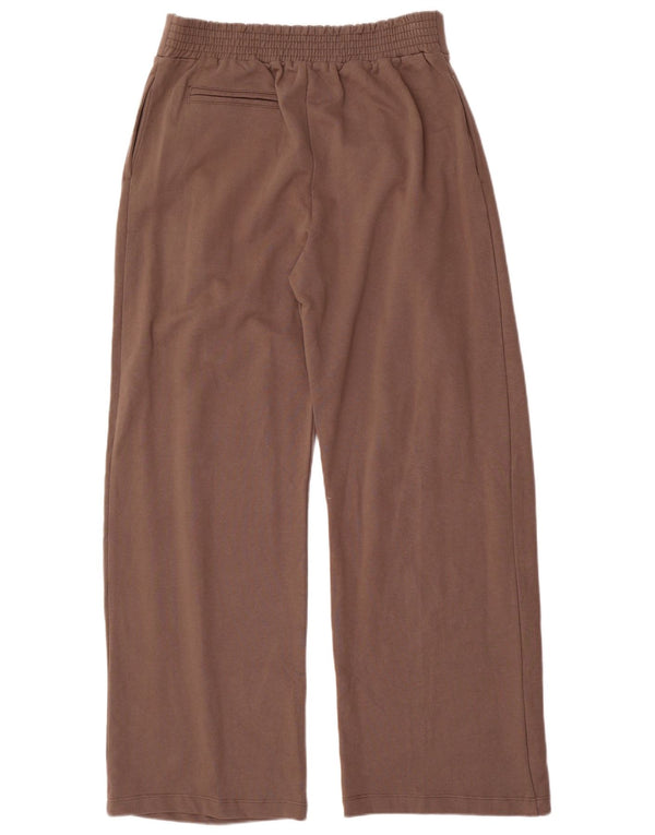Zara Mujer Pantalón Chándal UK 46 Grande Algodón Marrón