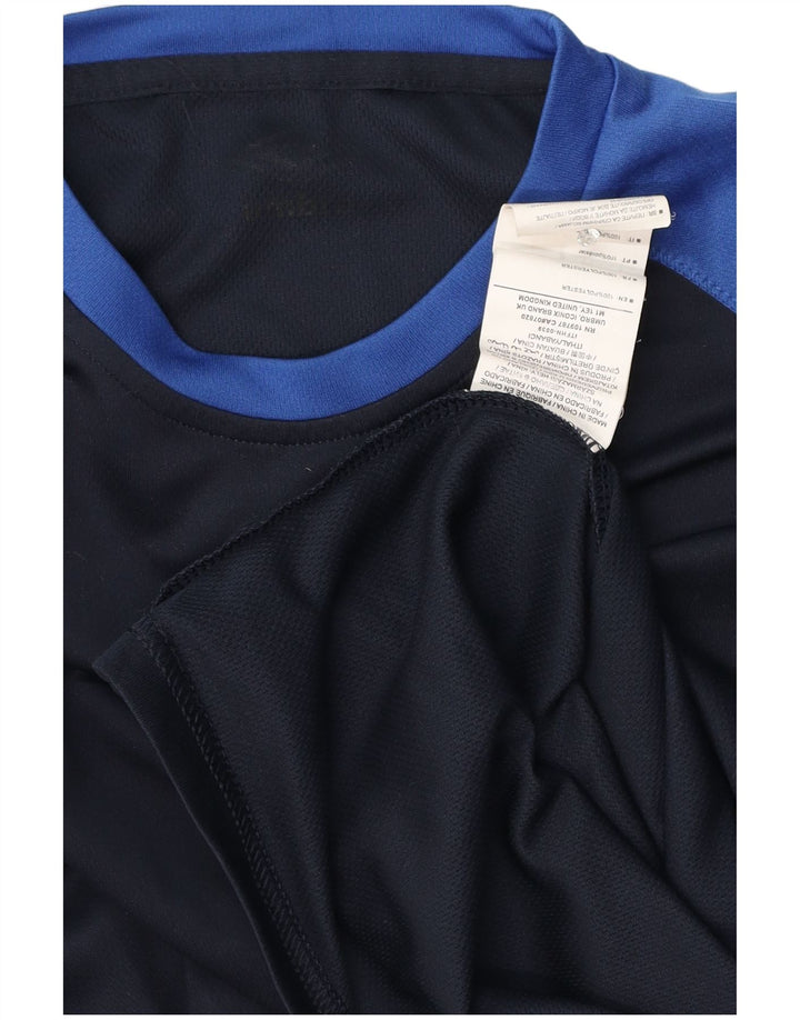 Camiseta Umbro Hombre Top Small Azul Marino Colorblock Poliéster