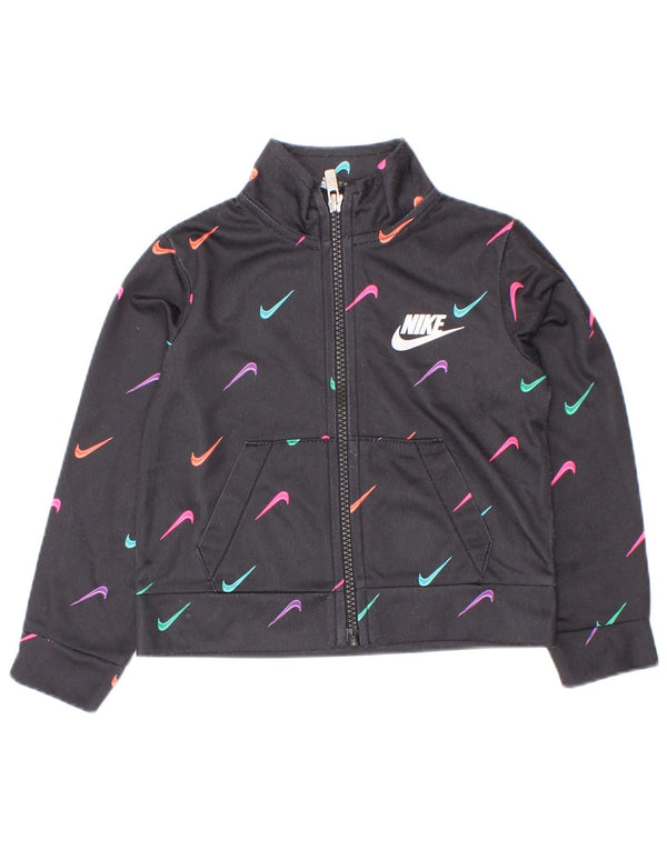 Nike - Chaqueta de chándal gráfica para bebés de 12 a 18 meses, color negro