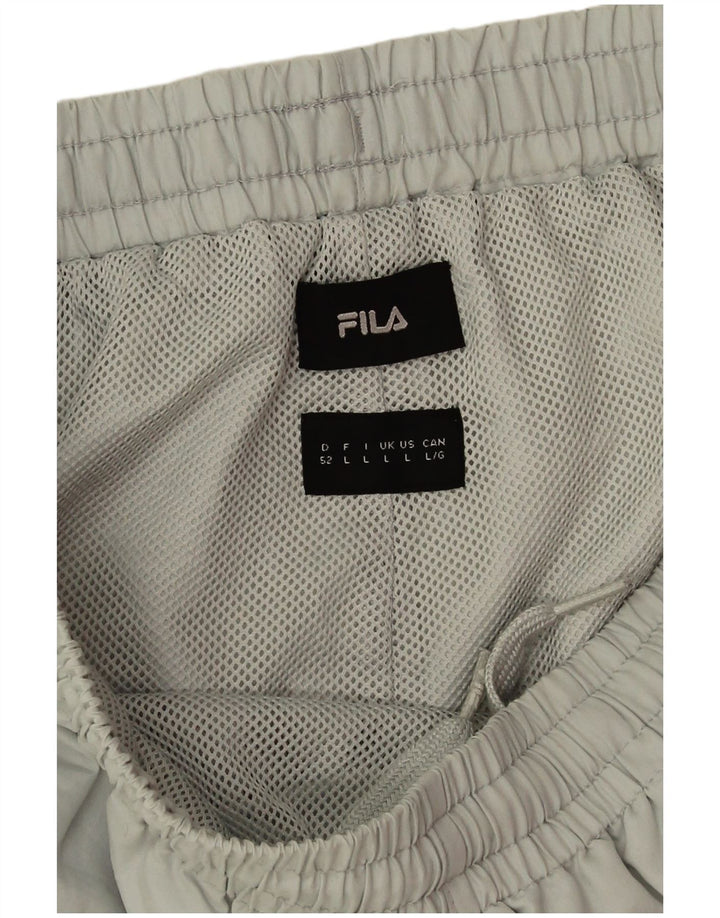 Fila Hombre Pantalones De Chándal Gráfico Joggers Grande Poliéster Verde