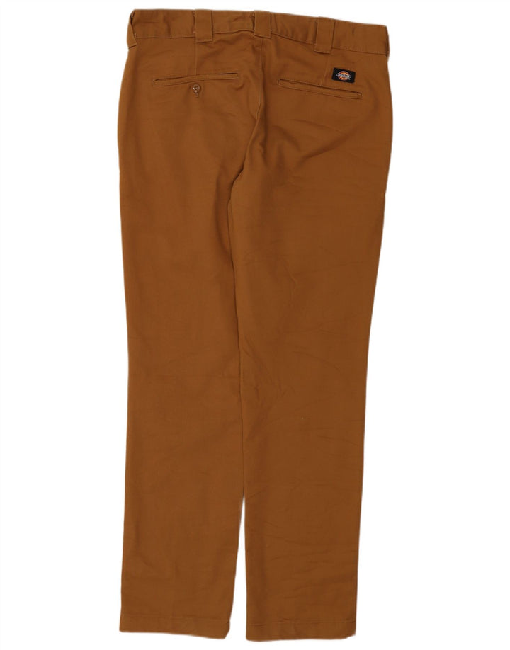 Dickies Pantalón chino slim fit para hombre W33 L32 Poliéster marrón