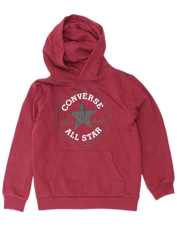Converse Chuck Taylor Graphic Sudadera con capucha para niños 6-7 años Algodón burdeos