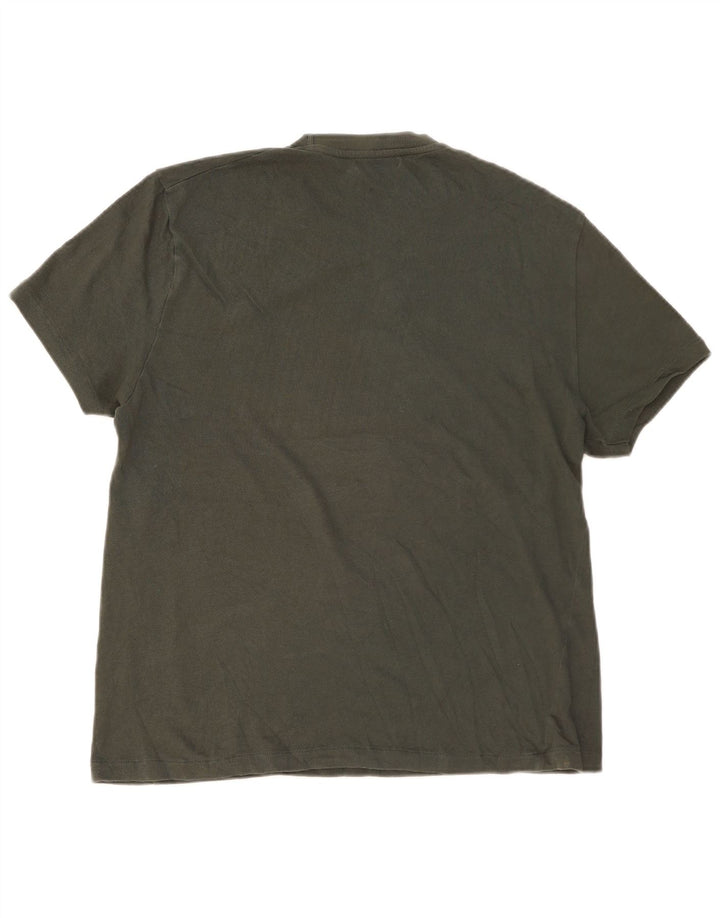 Zara Hombre Camiseta Top Grande Caqui