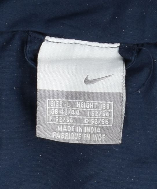 NIKE Chaqueta cortavientos para hombre UK 42/44 Grande Azul marino Poliéster