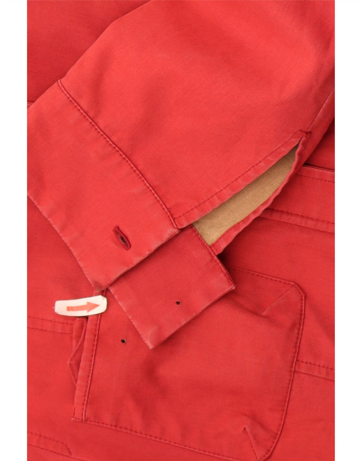 Nuevo Penny Chaqueta utilitaria para mujer UK 40 Small Red Cotton