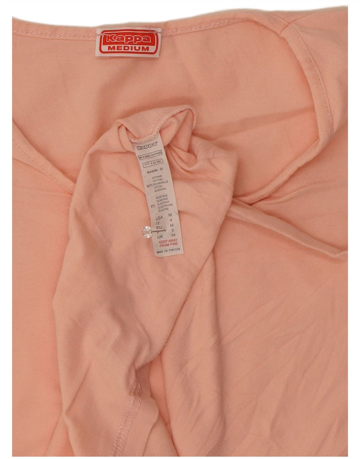 Kappa Camiseta para Mujer Top UK 42 Algodón Rosa Medio