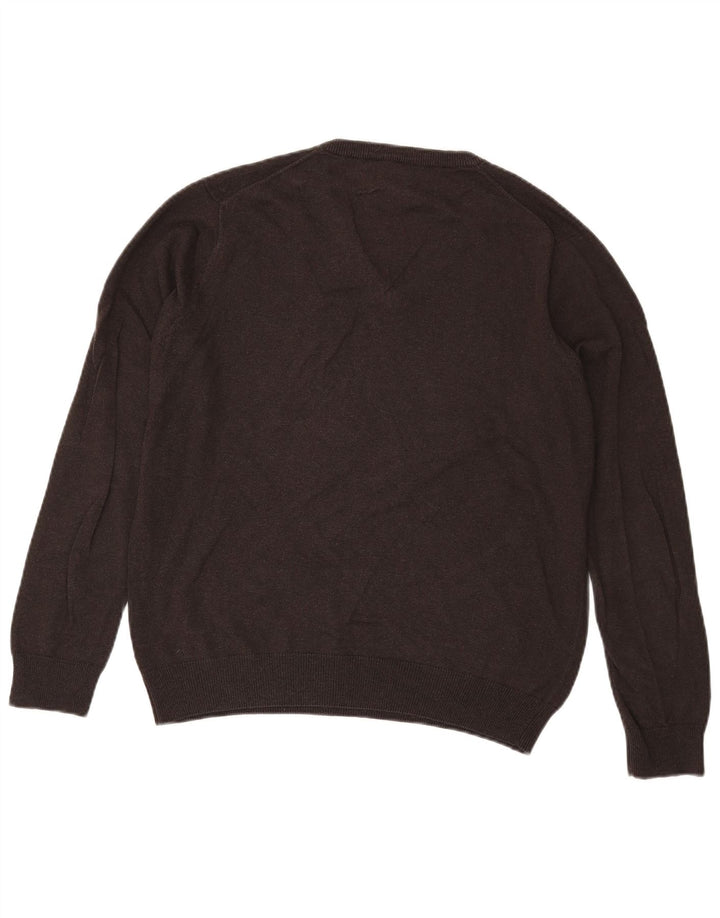 Gant Jersey con Cuello en V para Hombre Small Brown