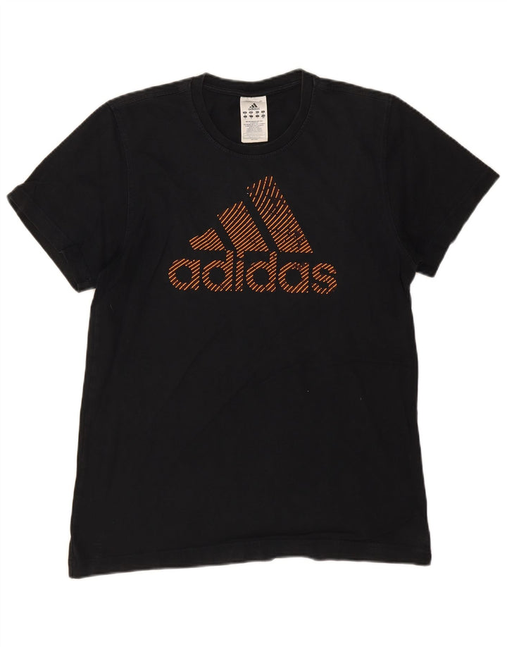 Adidas - Camiseta gráfica para hombre, talla mediana, algodón negro