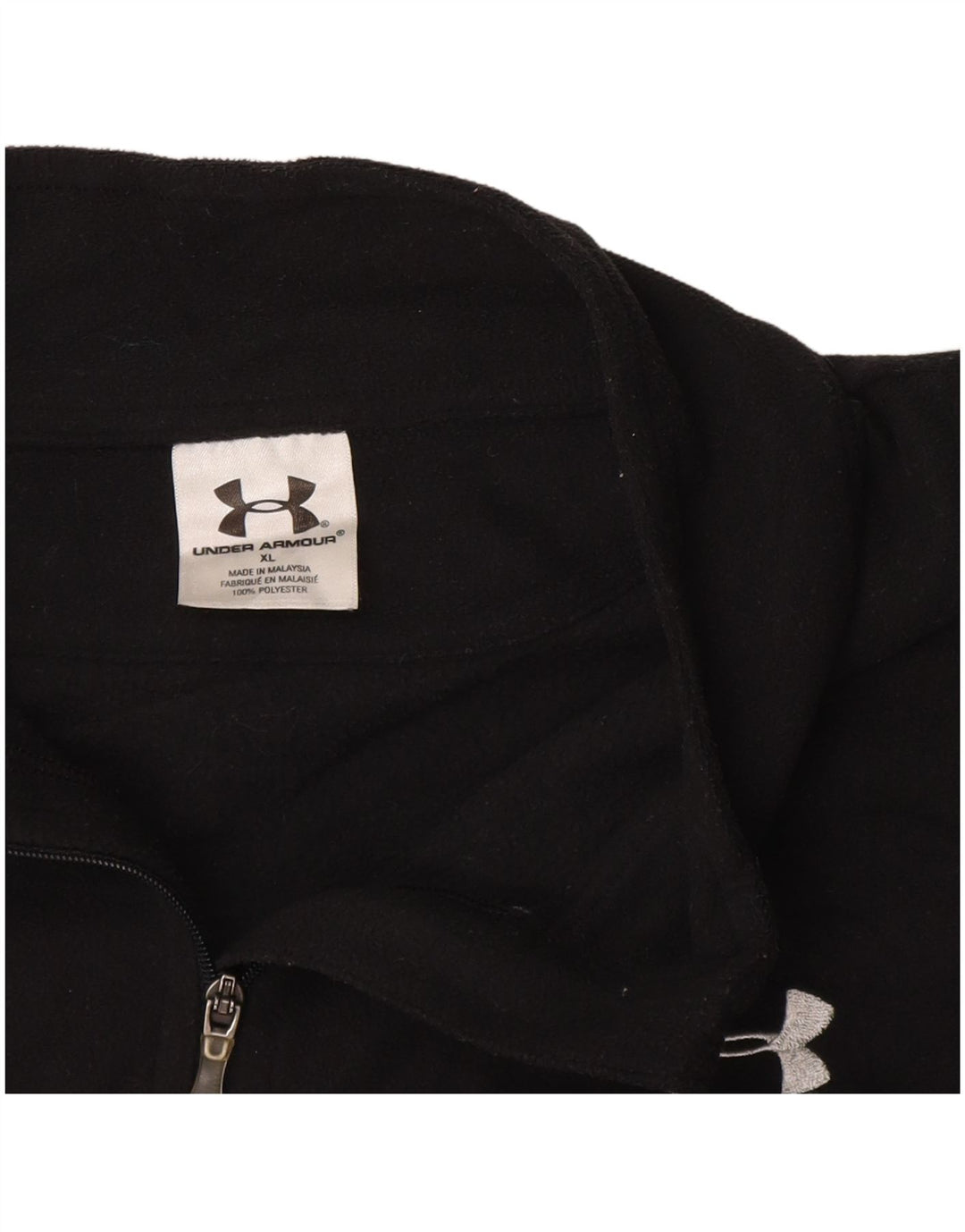 UNDER ARMOUR Top de chándal con cremallera y cuello para mujer UK 18 XL Azul marino