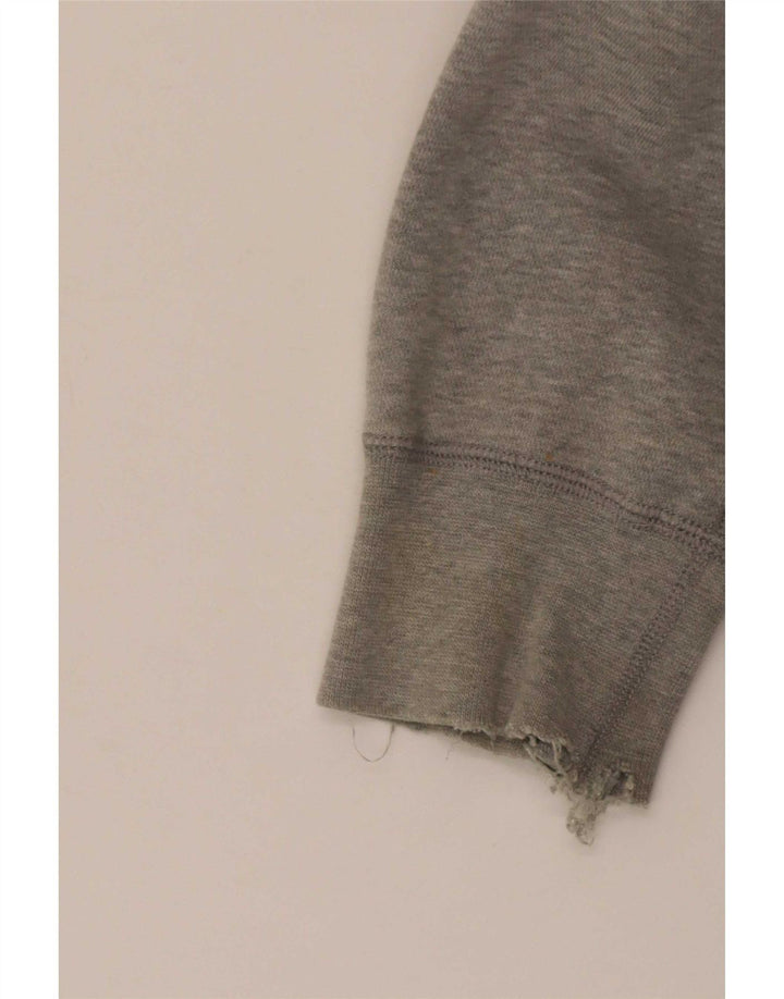 Nike Sudadera con capucha y cremallera gráfica para hombre, talla grande, algodón gris