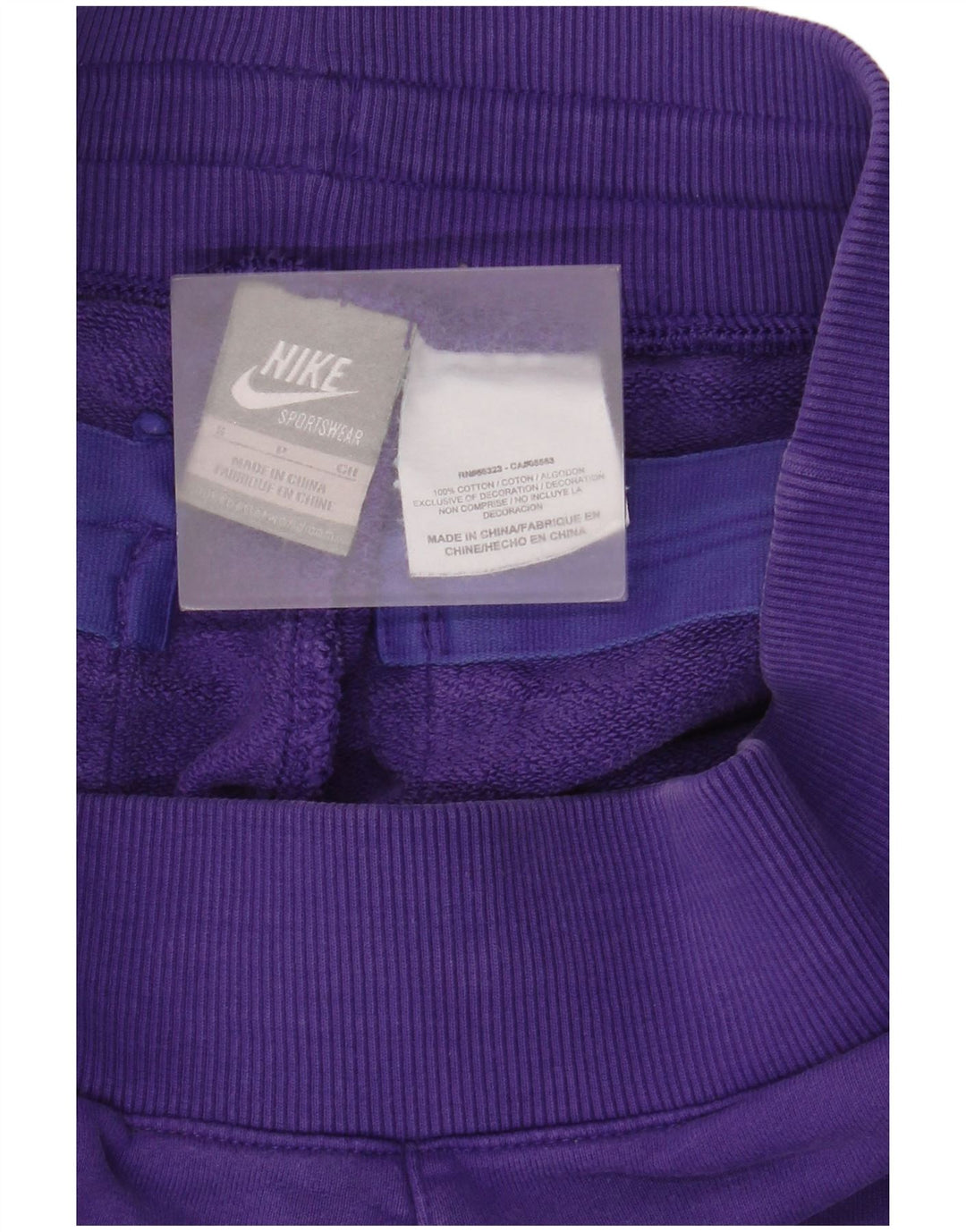 Nike - Pantalones cortos deportivos para hombre (algodón morado pequeño)