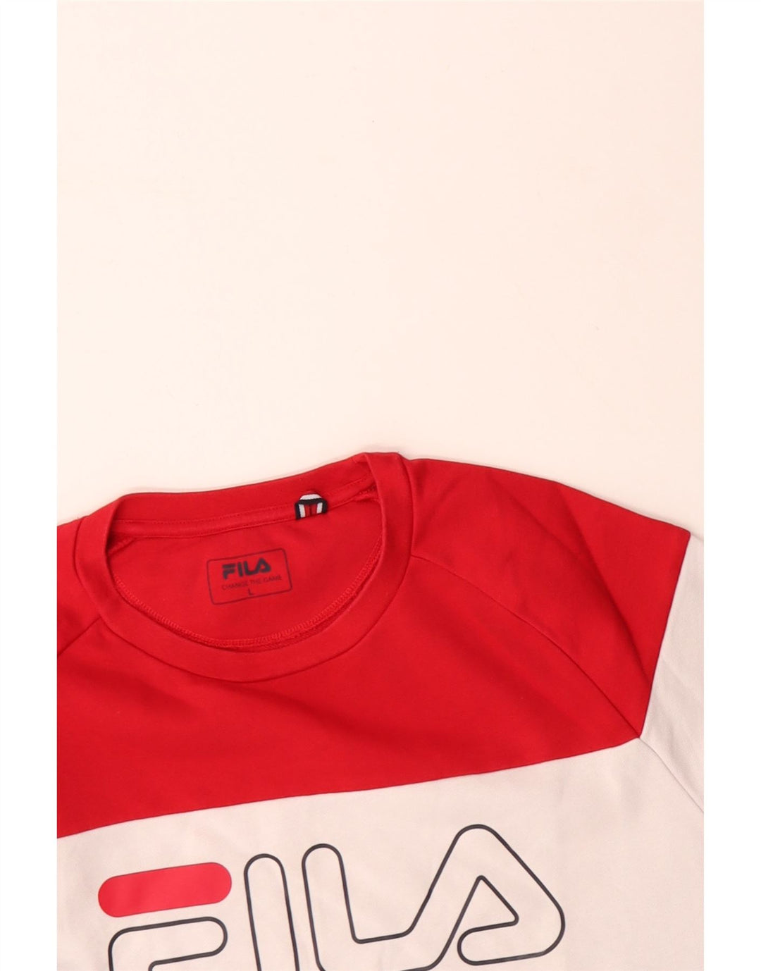 FILA Hombre Sudadera Estampada Jersey Grande Multicolor Colorblock Algodón