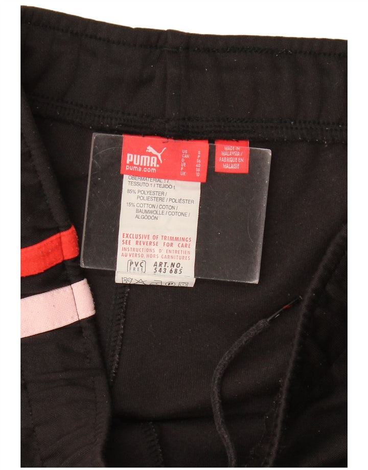 Puma Pantalones de chándal gráficos para mujer UK 10 Small Poliéster negro