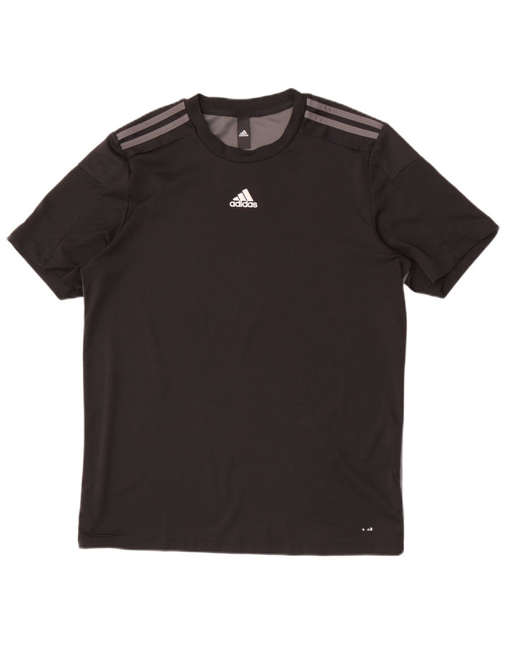 Adidas Hombre Camiseta Top Medium Negro Colorblock