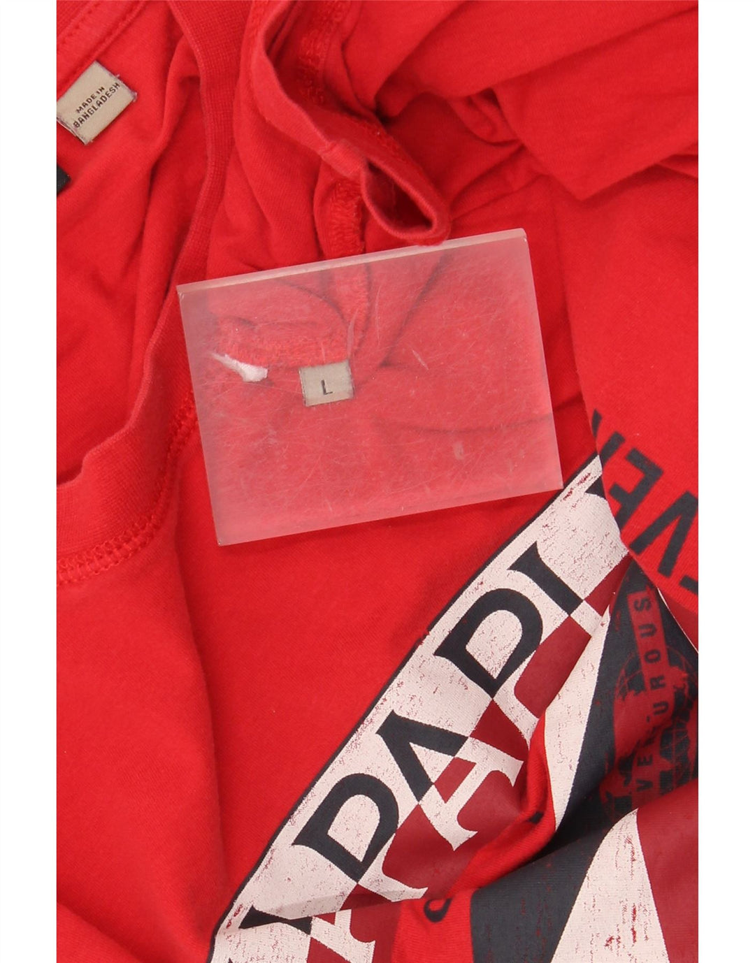 NAPAPIJRI Camiseta gráfica para hombre Top grande rojo