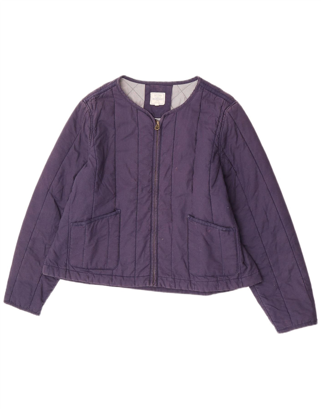 Chaqueta acolchada para mujer Fat Face UK 40 XL Algodón azul marino