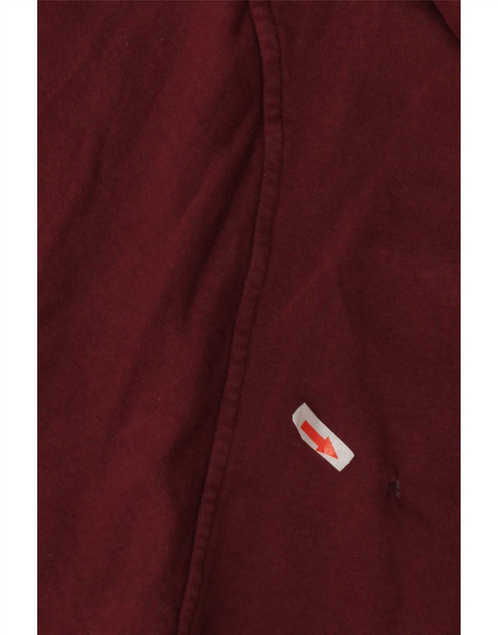 Pull & Bear Jersey con capucha extragrande con gráfico para mujer Reino Unido 44 Medio Borgoña
