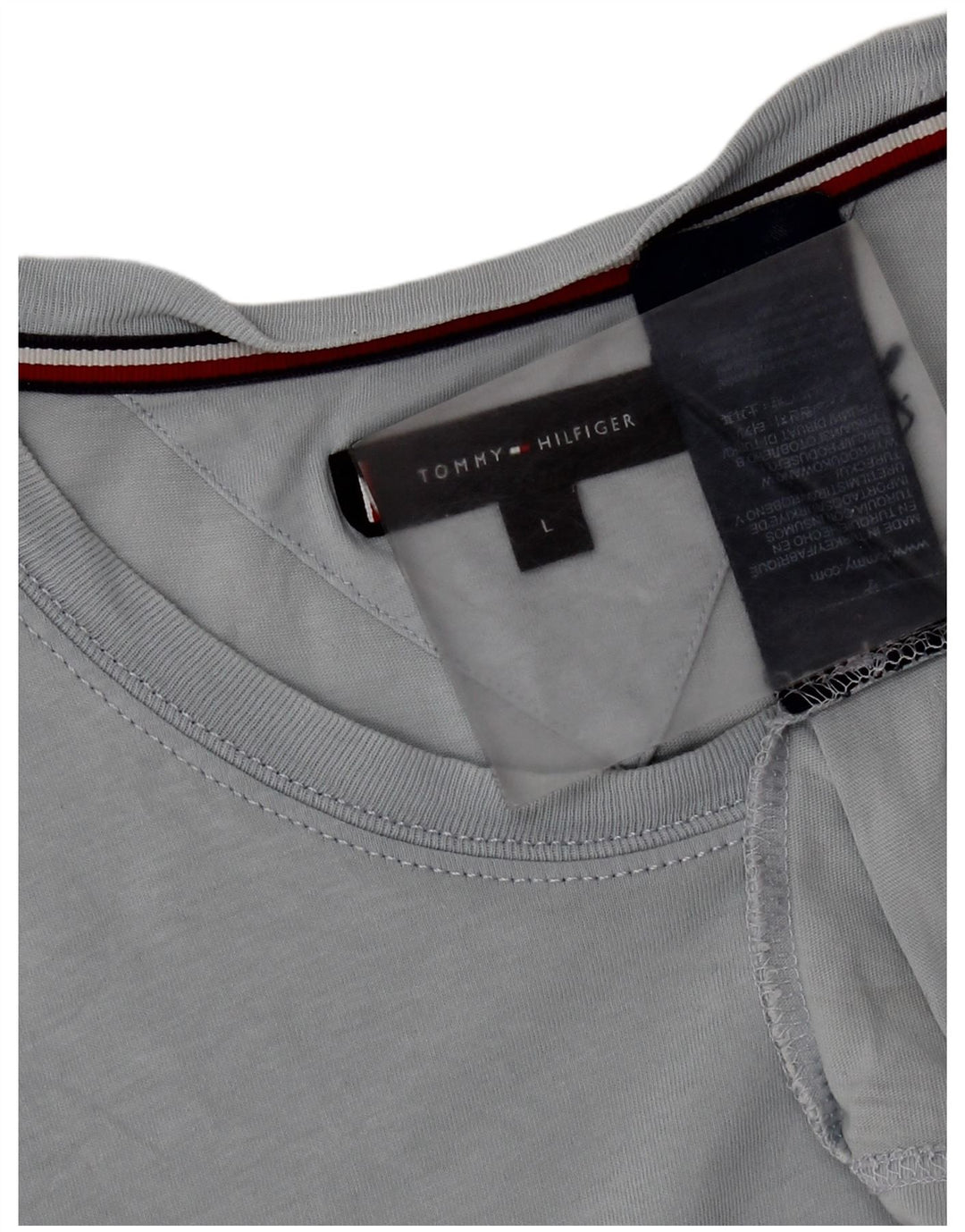 Tommy Hilfiger - Camiseta para hombre, talla grande, algodón azul