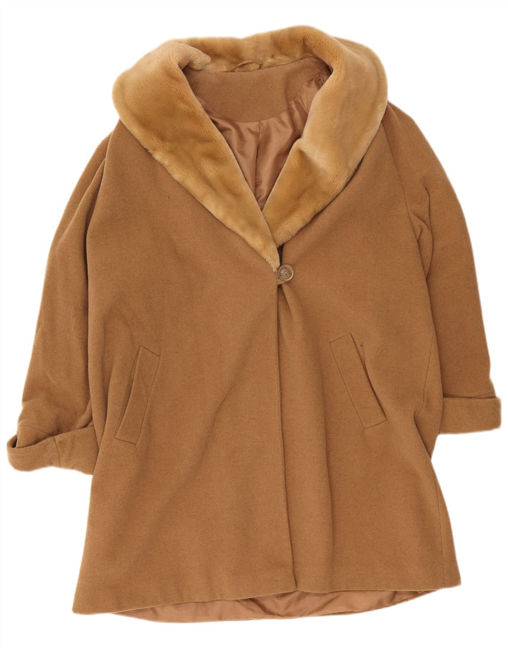 Abrigo St. Bernard para mujer Reino Unido 44 Lana beige grande