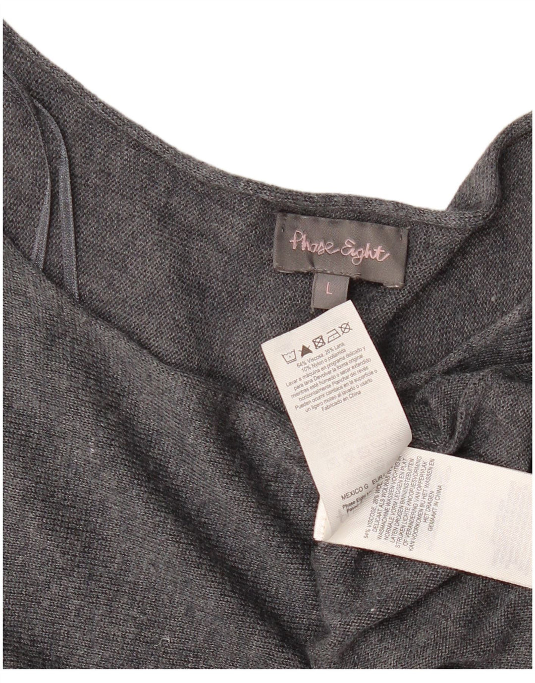 Phase Eight Suéter tipo jersey de gran tamaño con cuello barco para mujer Reino Unido 46 Gris grande